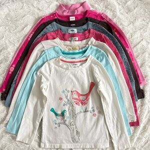 8 Girl’s Long Sleeve Shirts, Gymboree/Old Navy/Cherokee